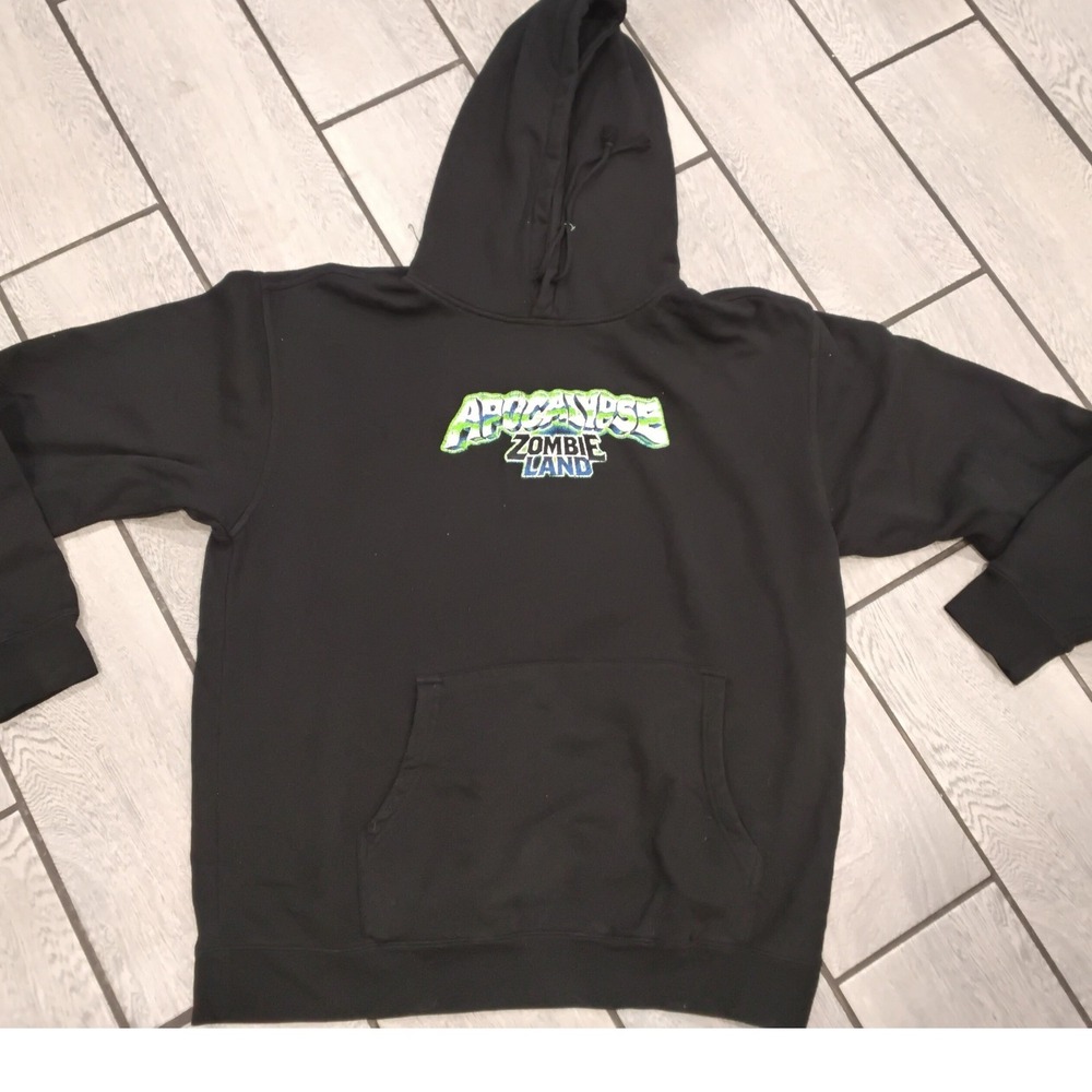 Insomniac Bassrush Apocalypse‎ Zombie Land 2023 Festival Hoodie XL Black EDM